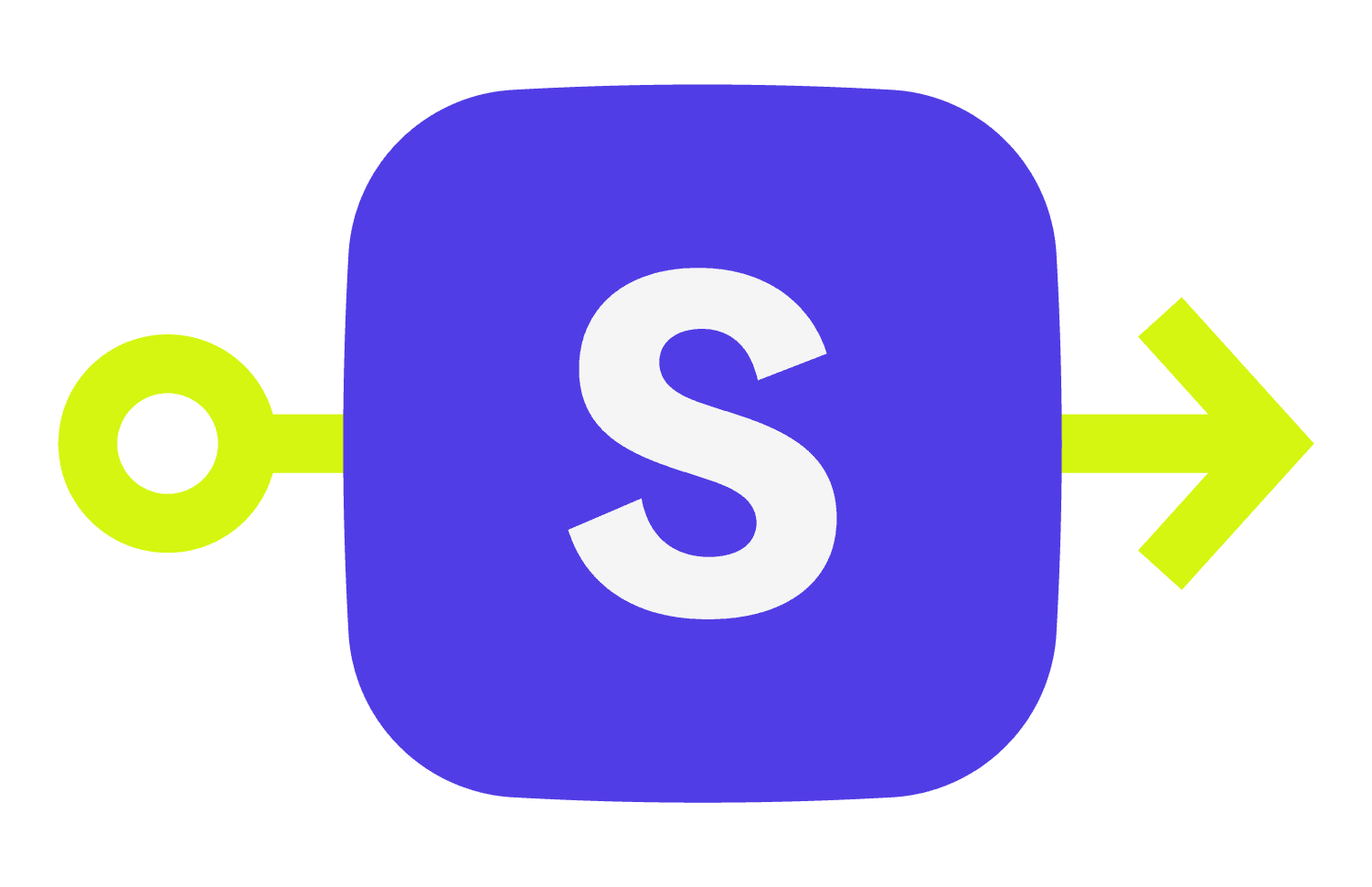 C · Icon — the S-mark alone — reversed for dark