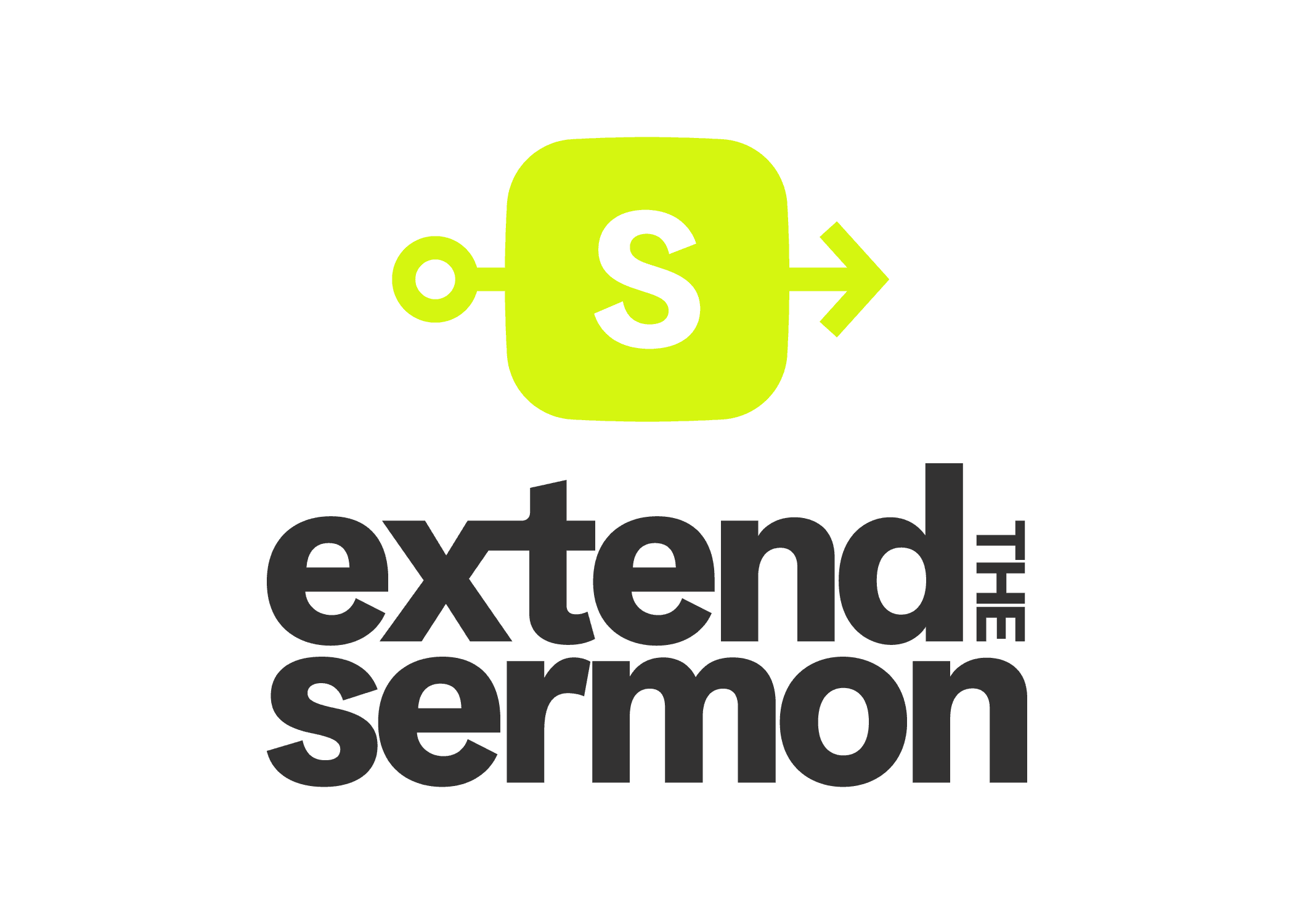 ETS primary logo — lime icon mark above charcoal wordmark