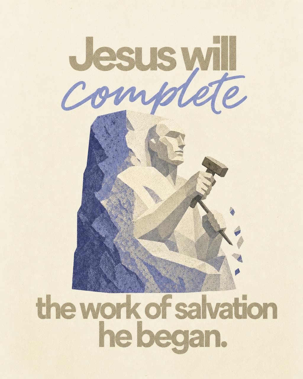 Sermon graphic: He doesn't abandon what He starts.
The work Jesus began in you, forgiveness, renewal, belonging, is held in hands that never let go. Rest in that today. #Faith #GospelHope #GospelHopeRiverton #SalvationInChrist #Jesus