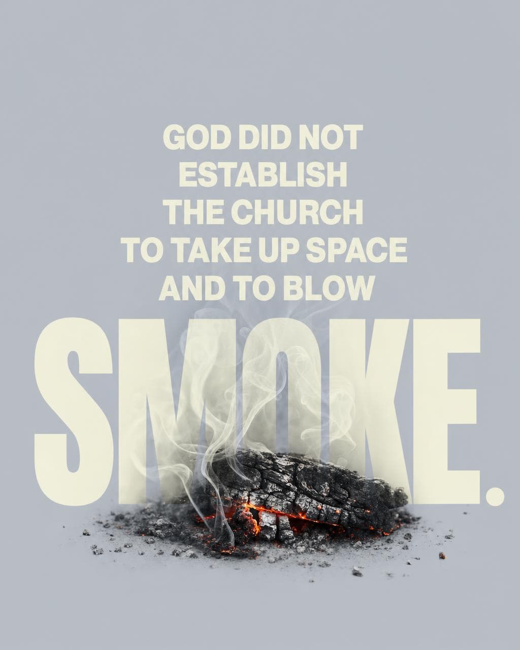 Sermon graphic: The Church was built for more than filling a seat on a street corner.
God breathed purpose into His people. Real, world-changing purpose. What would it look like if we actually lived like we believed that? #Church #GodsDesign #Faith #PurposeDriven #SermonQuote